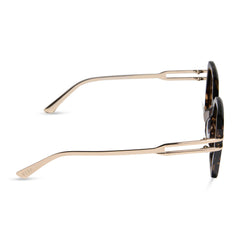 DASHA - ESPRESSO TORTOISE + GOLD + BROWN + POLARIZED SUNGLASSES