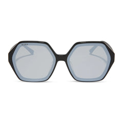 GIGI - BLACK + GREY FLASH SUNGLASSES