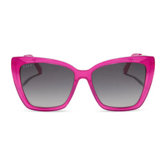 BECKY II - BRIGHT TULIP + GOLD + GREY GRADIENT + POLARIZED SUNGLASSES