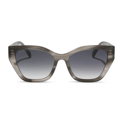 EVIE - SMOKE MARBLE + GREY GRADIENT SUNGLASSES
