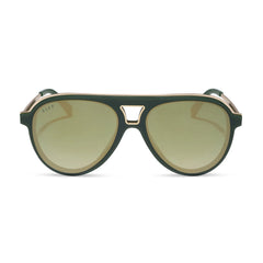 TOSCA III - FAIRWAY GREEN + ALOE GREEN GRADIENT + LIGHT GOLD FLASH SUNGLASSES