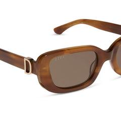 DAPHNE - TAWNY TORTOISE + BROWN + POLARIZED SUNGLASSES