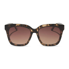 MEREDITH II - ESPRESSO TORTOISE + BROWN GRADIENT SUNGLASSES