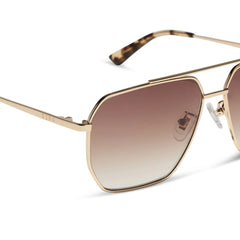 BERKELY XS - GOLD + BROWN GRADIENT + POLARIZED SUNGLASSES
