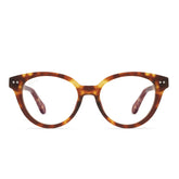 CARLY - AMBER TORTOISE + GLASSES