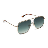 CYNTHIA - GOLD + RICH TORTOISE TEMPLE TIPS + G15 GRADIENT + POLARIZED SUNGLASSES