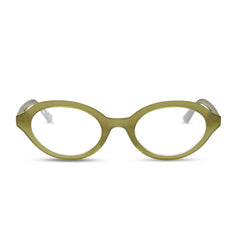 JULIA - OAKMOSS GREEN + GLASSES