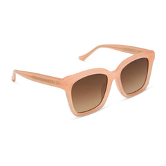 MEREDITH - PEACH + BROWN GRADIENT + POLARIZED SUNGLASSES
