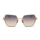 HARLOWE - BRUSHED GOLD + TWILIGHT GRADIENT SUNGLASSES