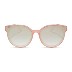 GEMMA - PEACH + COOL MATCHA GRADIENT MIRROR SUNGLASSES