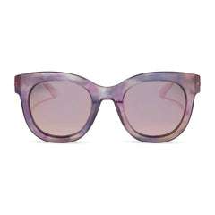 RAPUNZEL - MARBLED FLORAL + ROSE PINK + POLARIZED SUNGLASSES