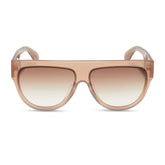 GEORGIE - WARM TAUPE + BROWN GRADIENT SUNGLASSES