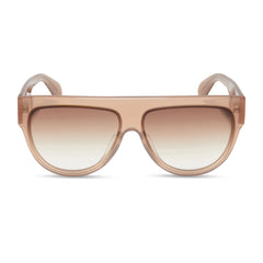 GEORGIE - WARM TAUPE + BROWN GRADIENT SUNGLASSES