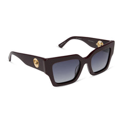 GENERAL LEIA™ - REGAL AUBERGINE CRYSTAL + SPACE GREY GRADIENT + POLARIZED SUNGLASSES
