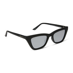 NOELLE - MATTE BLACK + GREY SUNGLASSES
