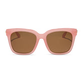 BELLA - PEACH + BROWN + POLARIZED SUNGLASSES