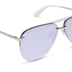TAHOE - SILVER + LAVENDER MIRROR + POLARIZED SUNGLASSES