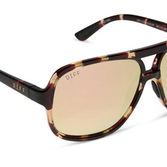 HANGTIME - SPORT TORTOISE + CHAMPAGNE MIRROR + POLARIZED SUNGLASSES