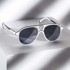 STORMTROOPER - GALACTIC WHITE + BLACK POLARIZED SUNGLASSES