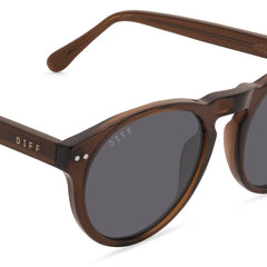 CODY XL - WHISKEY CRYSTAL + GREY POLARIZED SUNGLASSES