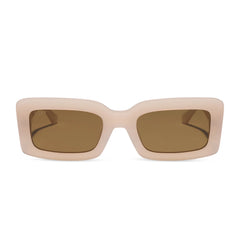 INDY - MILKY BLUSH + BROWN + POLARIZED SUNGLASSES