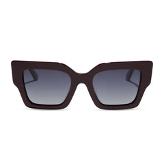 GENERAL LEIA™ - REGAL AUBERGINE CRYSTAL + SPACE GREY GRADIENT + POLARIZED SUNGLASSES