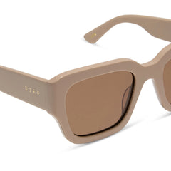 JESSIE JAMES DECKER - LOREN + ALMOND + BROWN SUNGLASSES