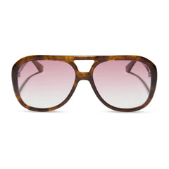 PAULINE - HONEY TORTOISE + ROSE GRADIENT SUNGLASSES