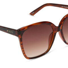 HAZEL - MAHOGANY TORTOISE + BROWN GRADIENT SUNGLASSES