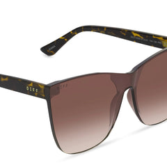 JENNA - DARK TORTOISE + BROWN GRADIENT SUNGLASSES