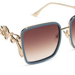 BELLE 2.0 - GOLD + ENCHANTING BLUE + BROWN GRADIENT + POLARIZED SUNGLASSES