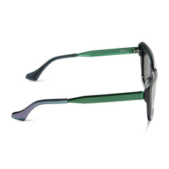 ELPHABA EMERALD - ENCHANTING EMERALD TO BLACK + SHADOWY GREY SUNGLASSES