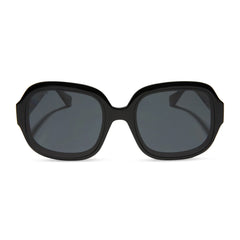 SERAPHINA - BLACK + GREY + POLARIZED SUNGLASSES