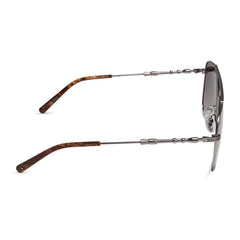 HAN SOLO™ 2.0 - BRUSHED DARK BLASTER GREY METAL + BROWN GRADIENT + POLARIZED SUNGLASSES