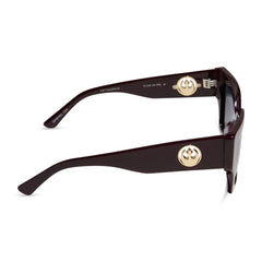 GENERAL LEIA™ - REGAL AUBERGINE CRYSTAL + SPACE GREY GRADIENT + POLARIZED SUNGLASSES