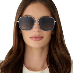 JORDAN - CLUBHOUSE BLUE + GOLD + GREY GRADIENT + POLARIZED SUNGLASSES