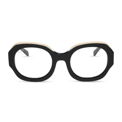 OVERSIZED SYLVIE - JET NOIR + GLASSES