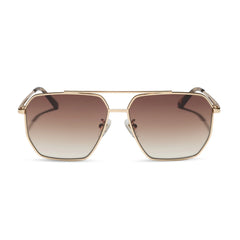 BERKELY XS - GOLD + BROWN GRADIENT + POLARIZED SUNGLASSES