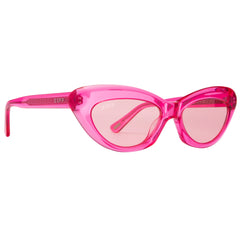 CLEO - PINK CRYSTAL + TRANSPARENT PINK SUNGLASSES