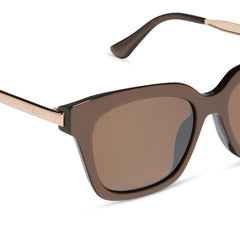 BELLA - MOSCOW MULE + BROWN W/ GOLD FLASH SUNGLASSES