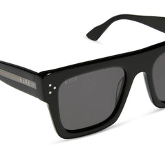 ROBERTS - BLACK + GREY + POLARIZED SUNGLASSES