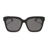 MEREDITH II - BLACK + GREY SUNGLASSES