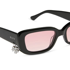 CHER - BLACK + PINK GRADIENT SUNGLASSES