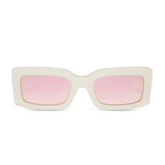INDY - OPALINE + TAUPE MIRROR SUNGLASSES