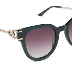 ANNA - RICH EMERALD + ROYAL PURPLE GRADIENT SUNGLASSES
