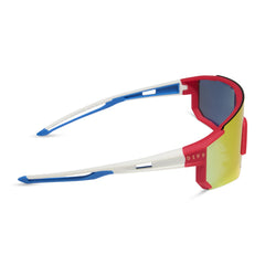 HEAT - FIRECRACKER RED + SUNSET MIRROR + POLARIZED SUNGLASSES