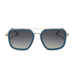 JORDAN - CLUBHOUSE BLUE + GOLD + GREY GRADIENT + POLARIZED SUNGLASSES