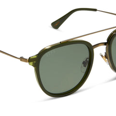 CAMDEN - DARK OLIVE CRYSTAL + G15 + POLARIZED SUNGLASSES