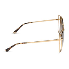 JACQUELINE - GOLD + BROWN GRADIENT SUNGLASSES