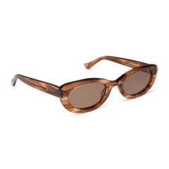JOJO FLETCHER - RAYA + HORN TORTOISE + BROWN SUNGLASSES